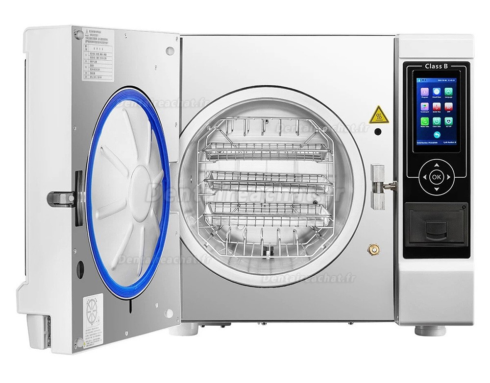 Stérilisateur à vapeur autoclave dentaire Fomos Foster Plus 22L, classe B, avec imprimante